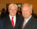 Lothar Mark, Berichterstatter für den Haushalt des Auswärtigen Amtes, mit Bundesaußenminister Dr. Frank-Walter Steinmeier